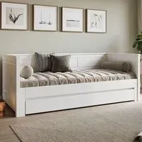 Erika Single Extending Guest Bed with Underbed Drawer - White