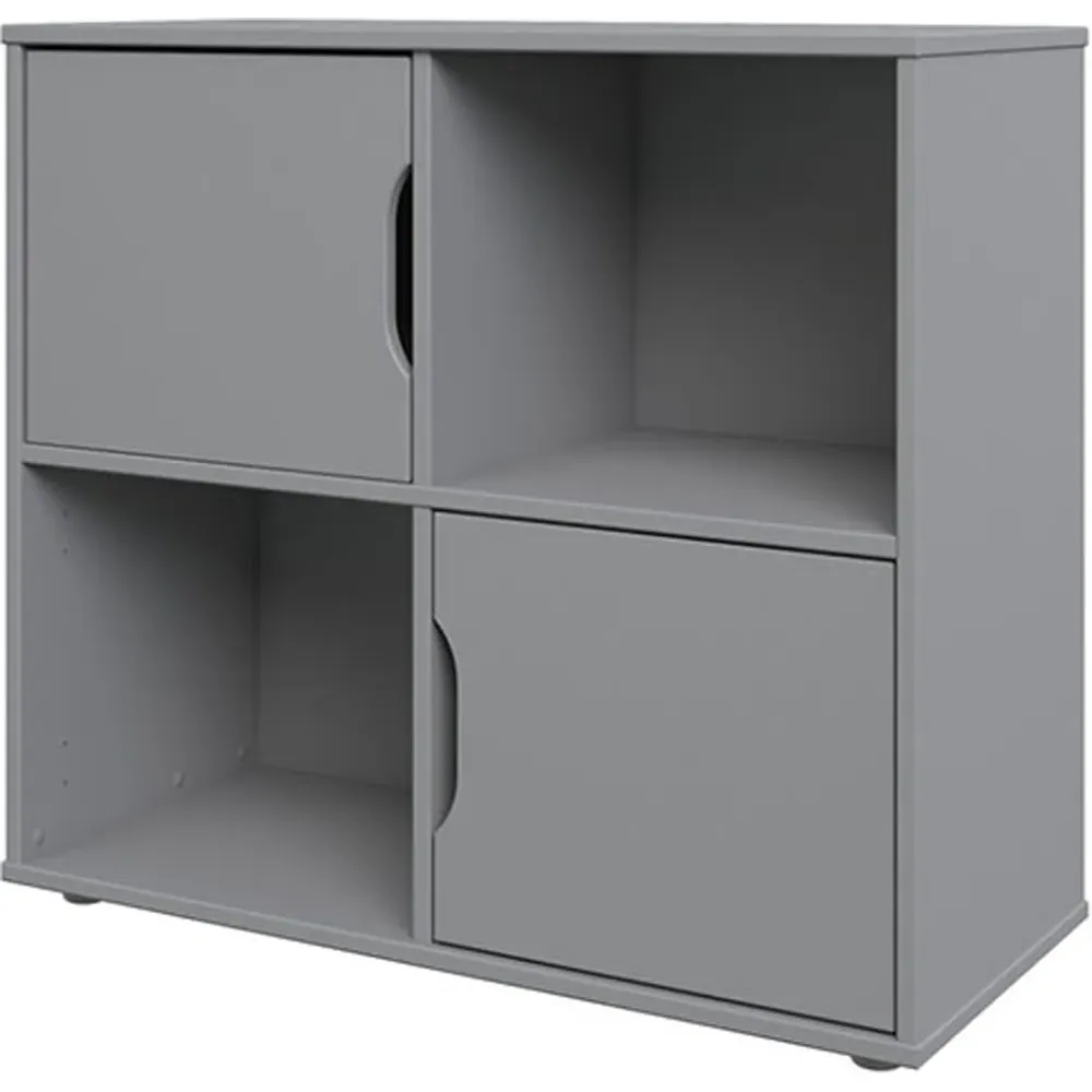 Midi Single Continental Mid Sleeper Craft Cabin Set - Grey, Pine