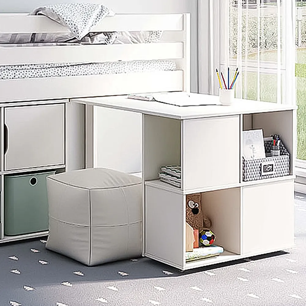 Midi Single Continental Mid Sleeper Set - White