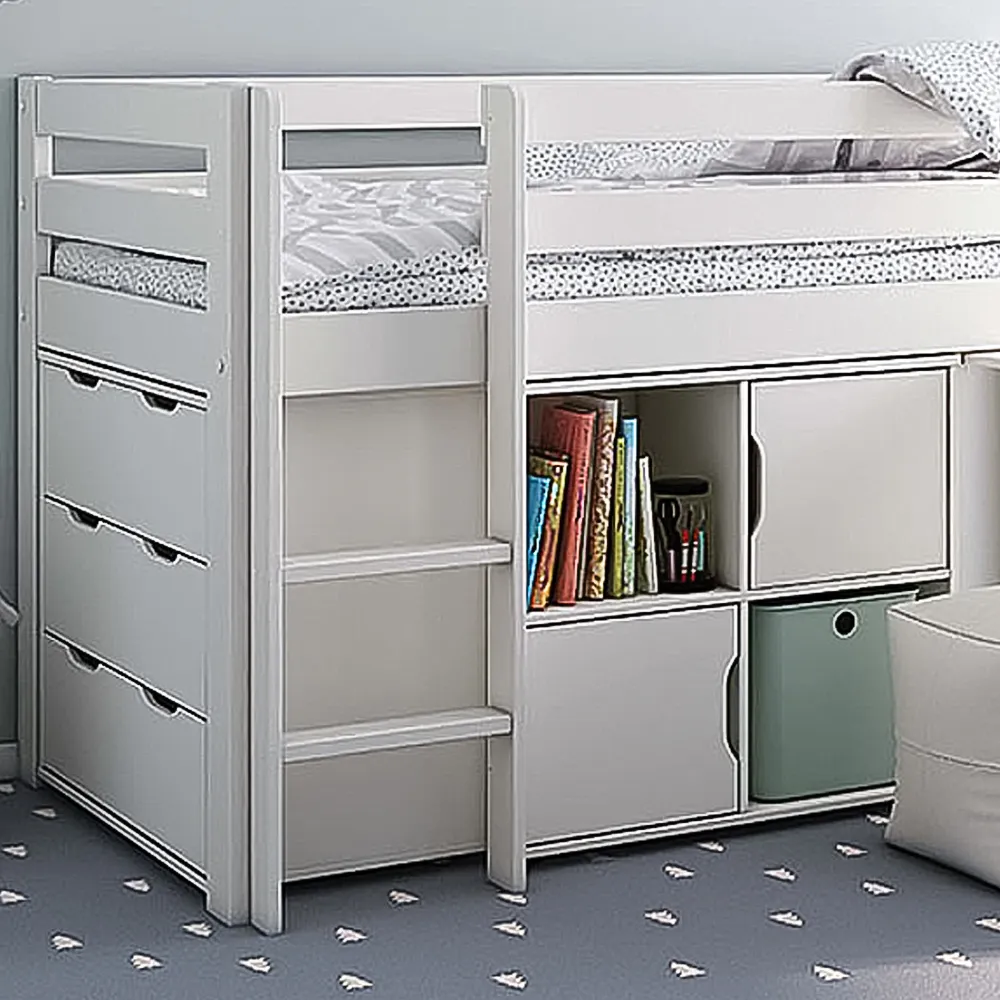 Midi Single Continental Mid Sleeper Set - White