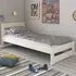 Tera Single Bed Frame - White, Pine