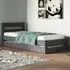 Tera Single Guest Bed with Trundle - Grey, Pine