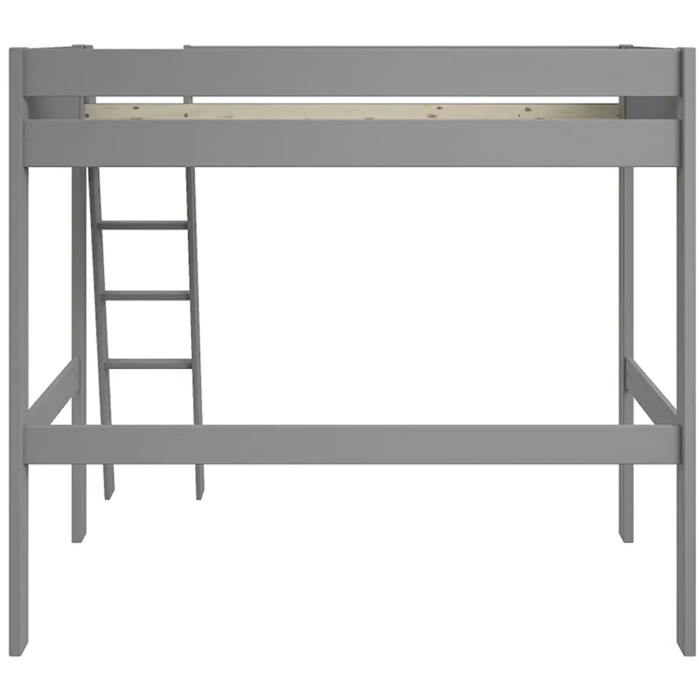 Tera Single High Sleeper with Storage - Grey, Pine