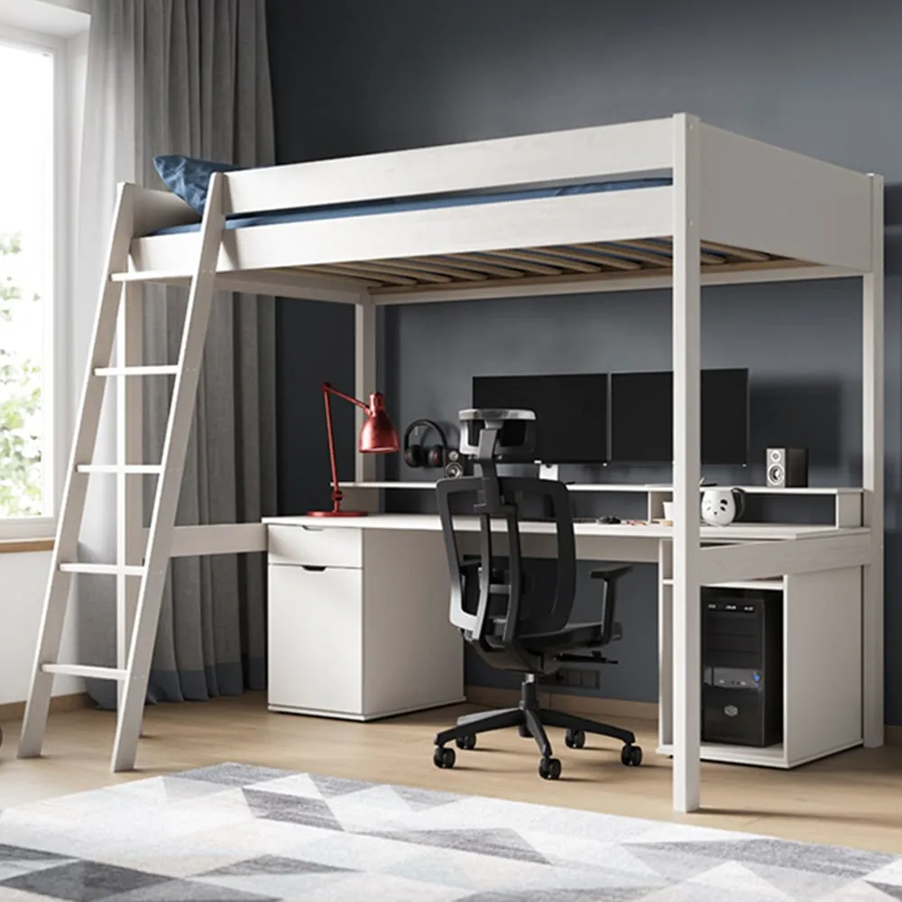 Tera Small Double Gaming High Sleeper - White