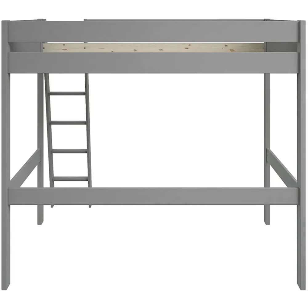 Tera Small Double High Sleeper with Storage - Grey, Pine