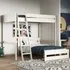 Tera Small Double L-Shaped High Sleeper with Bed - White