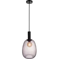 Alton 23 Pendant Light - Black, Smoked Glass