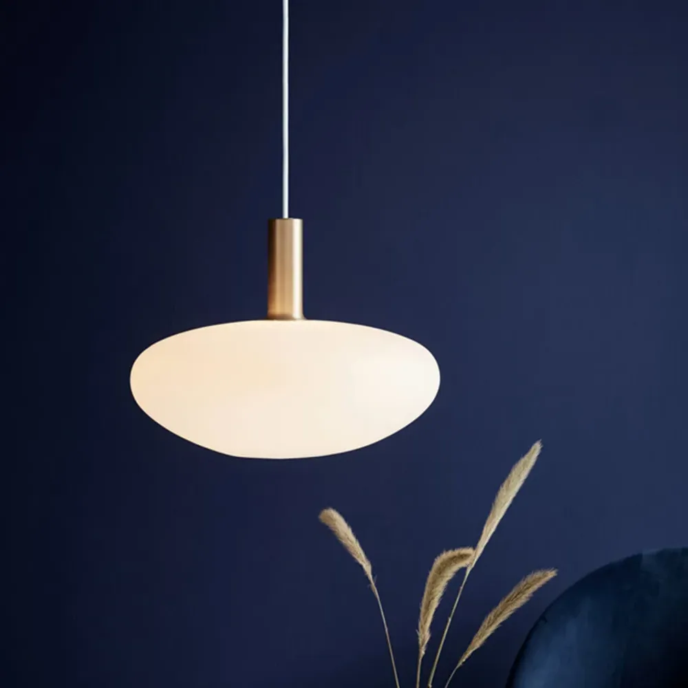 Alton 35 Pendant Light - White, Glass