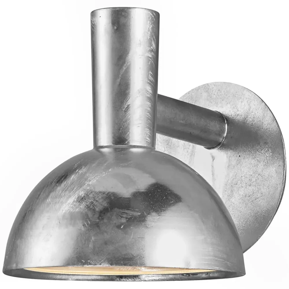Arki 20 Galvanised Wall Light - Silver, Steel image