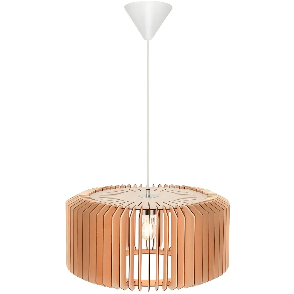 Asti 50 Pendant Light - Brown, Wood