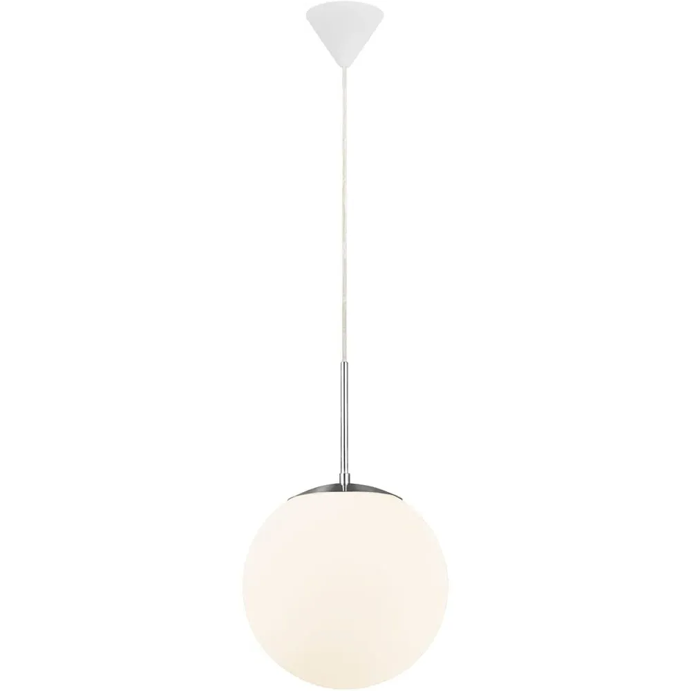 Cafe 25 Pendant Light - White, Glass