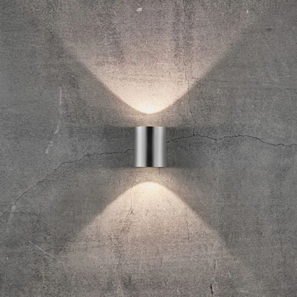 Canto 2 Wall Light - Silver, Stainless Steel