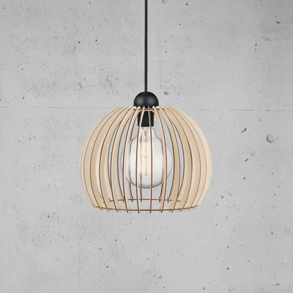 Chino 30 Pendant Light - Brown, Wood
