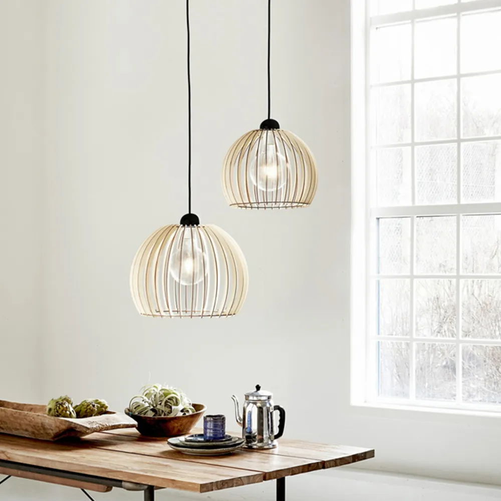 Chino 30 Pendant Light - Brown, Wood