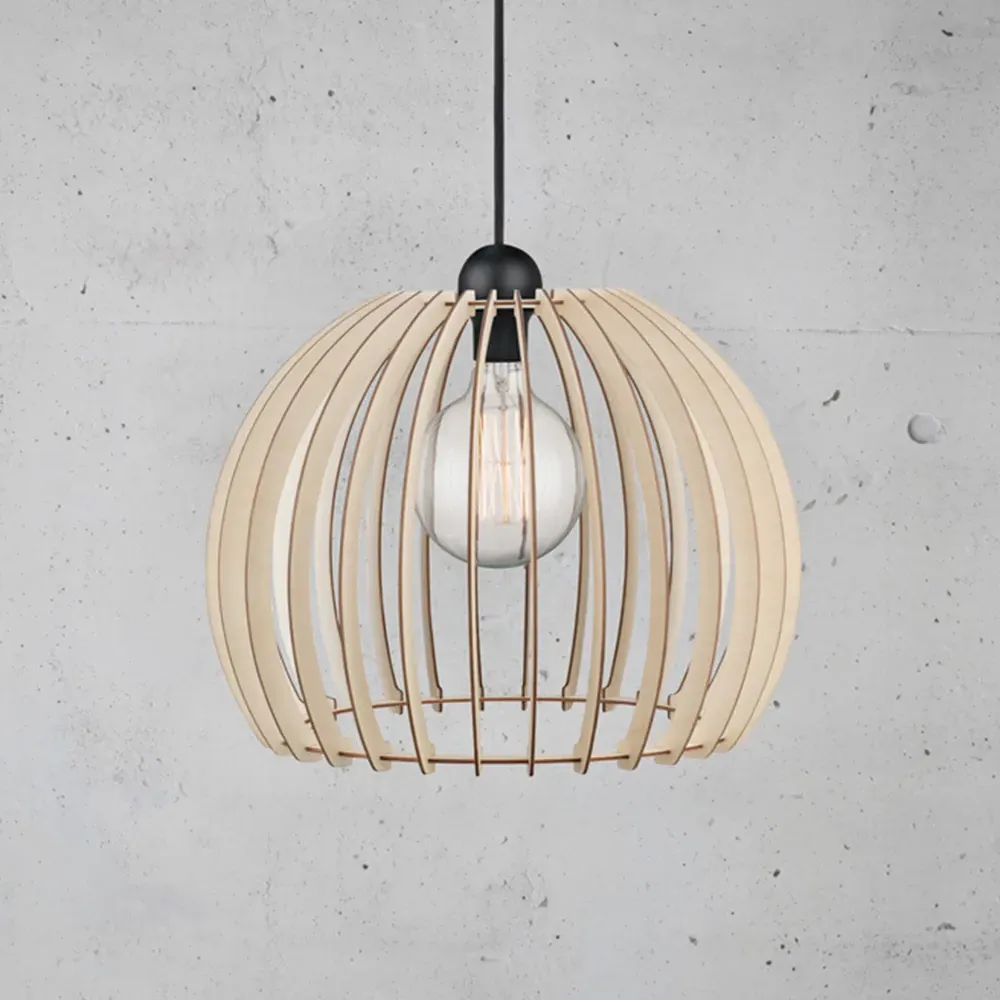 Chino 40 Pendant Light - Brown, Wood