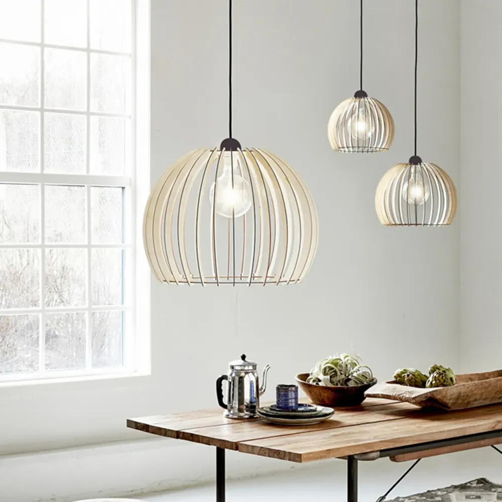 Chino 40 Pendant Light - Brown, Wood