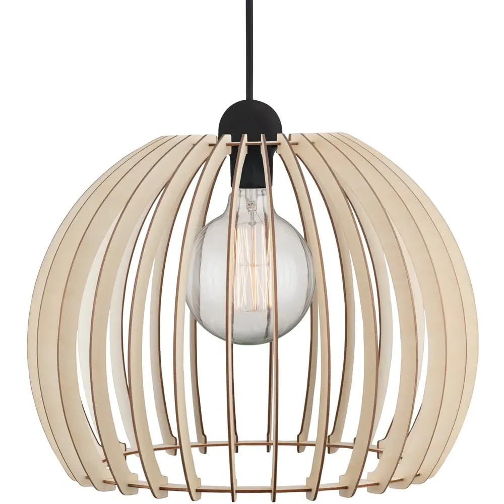 Chino 40 Pendant Light - Brown, Wood