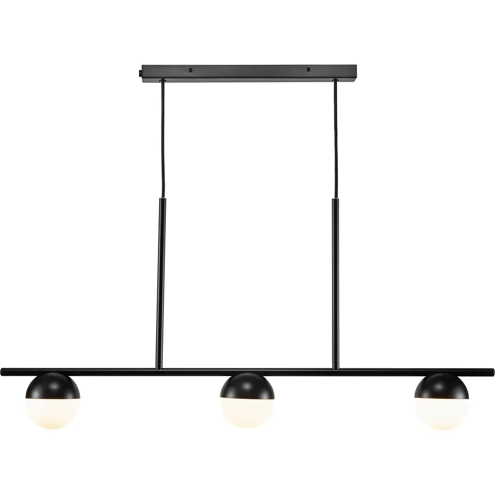 Contina 3-Spot Pendant Light - Black, Metal