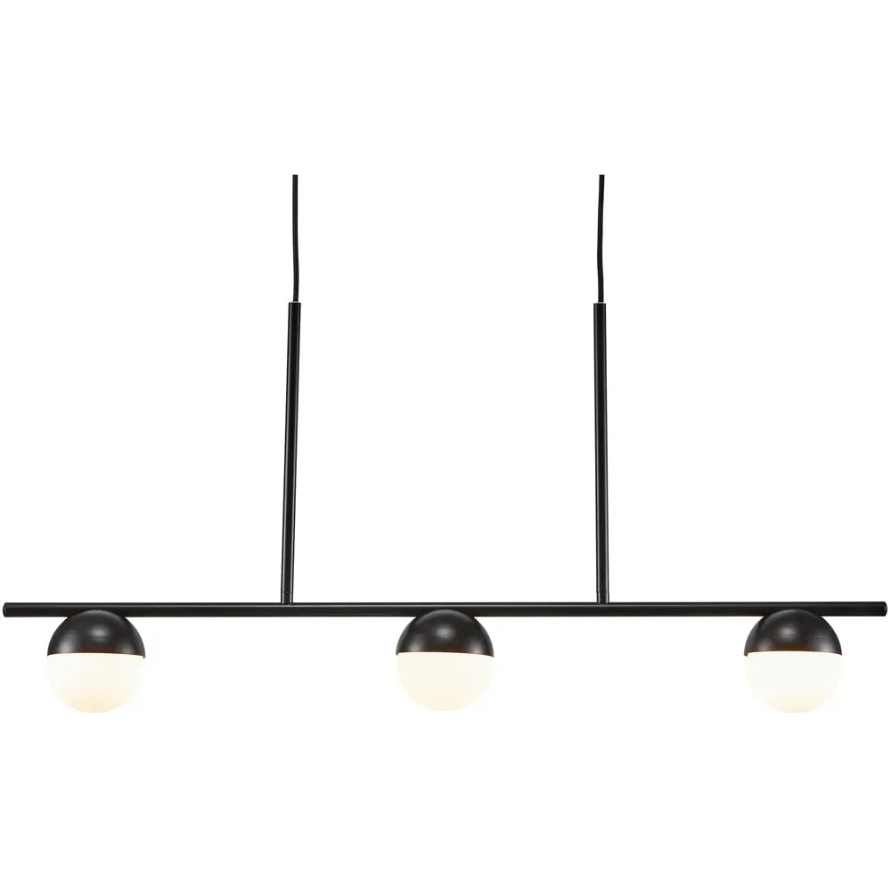 Contina 3-Spot Pendant Light - Black, Metal