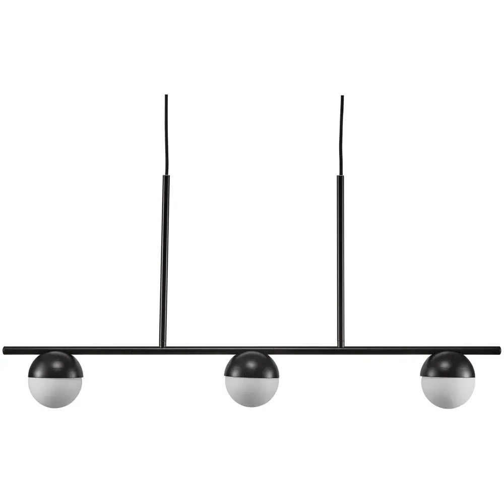 Contina 3-Spot Pendant Light - Black, Metal image