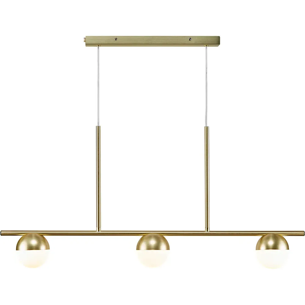 Contina 3-Spot Pendant Light - Brass, Metal