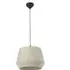 Dicte 40 Round Pendant Light - Brown, Cotton