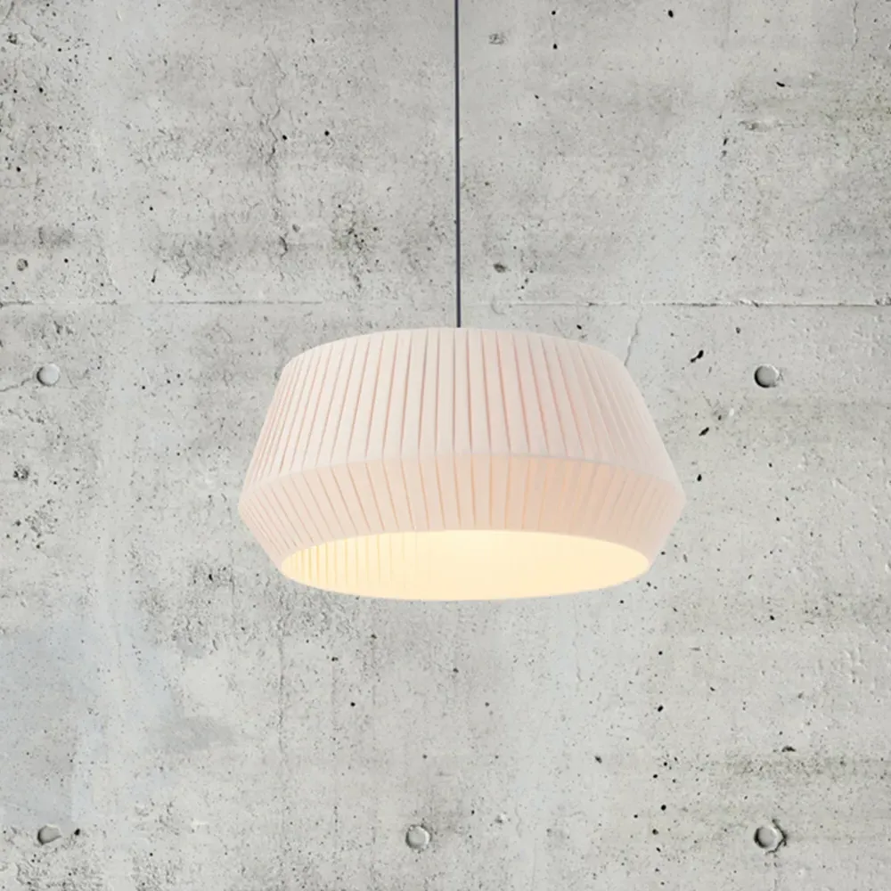 Dicte 53 Round Pendant Light - Beige, Cotton