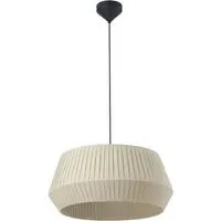 Dicte 53 Round Pendant Light - Beige, Cotton