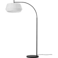 Dicte Floor Lamp - White, Cotton
