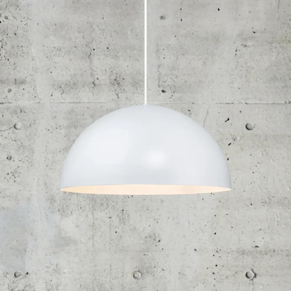 Ellen 40 Round Pendant Light - White