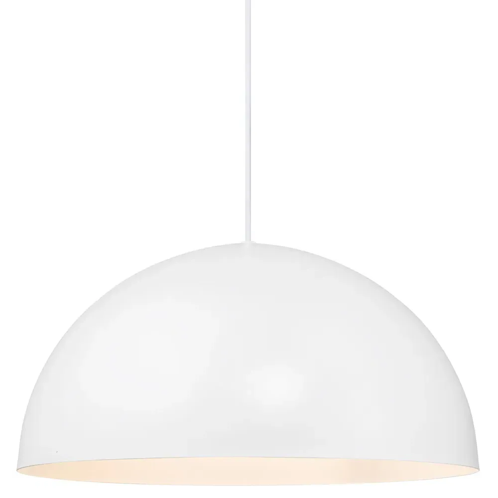 Ellen 40 Round Pendant Light - White