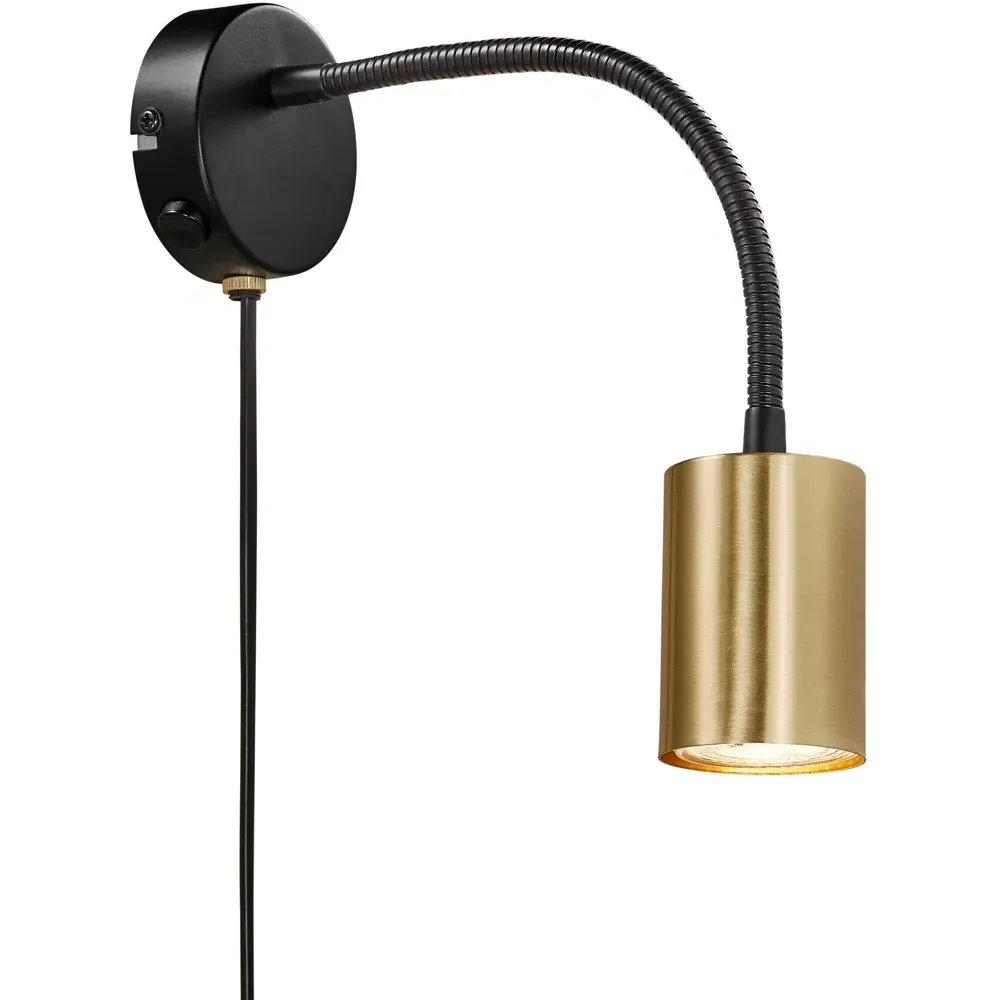 Explore Flex Wall Light with Adjustable Arm - Brass