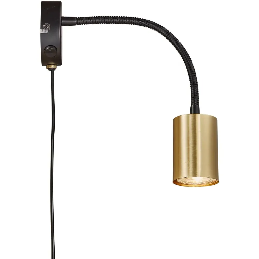 Explore Flex Wall Light with Adjustable Arm - Brass image