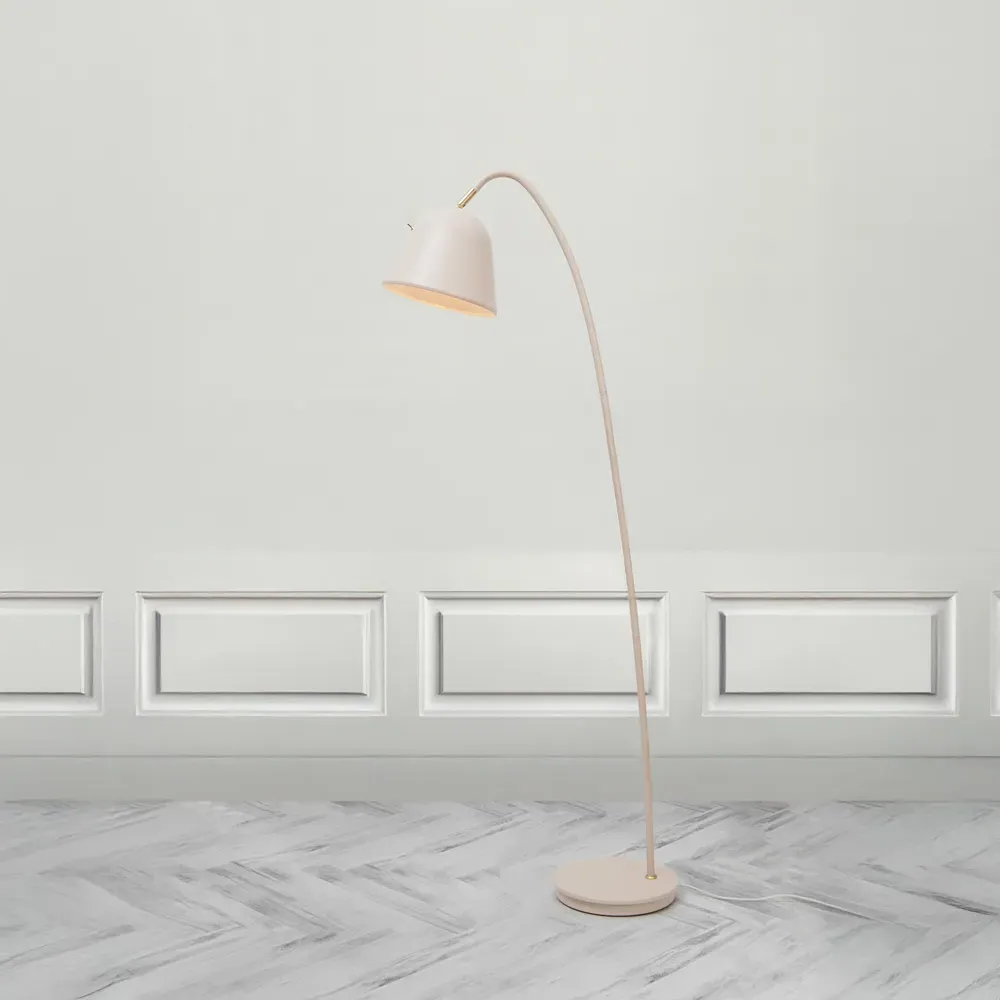 Fleur 24 Floor Lamp with Adjustable Head - Beige