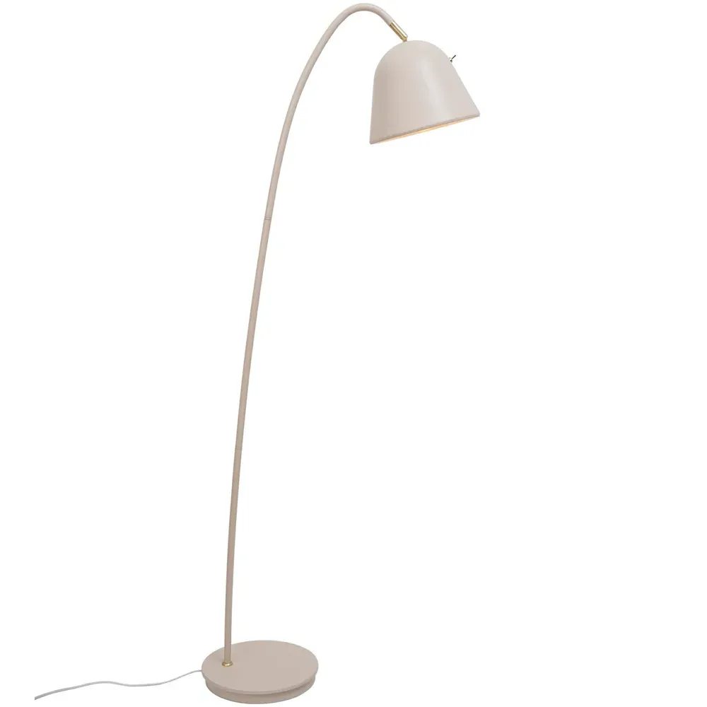 Fleur 24 Floor Lamp with Adjustable Head - Beige