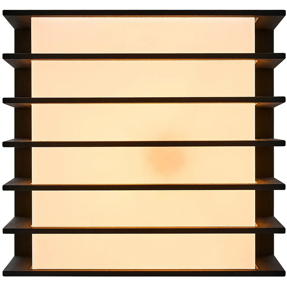 Fluctus 13 Square Wall Light - Black