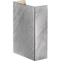 Fold 10 Wall Light - Silver, Galvanised Steel