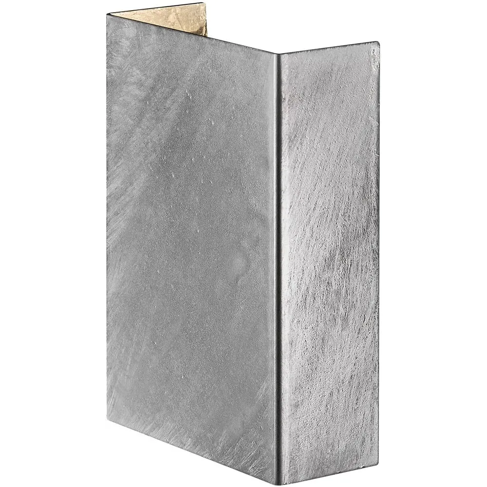 Fold 10 Wall Light - Silver, Galvanised Steel image