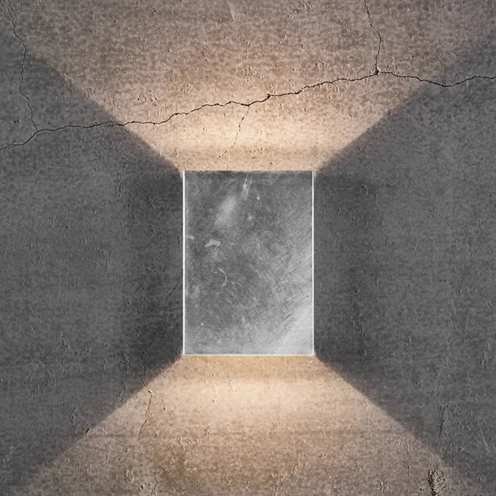 Fold 15 Wall Light - Silver, Galvanised Steel