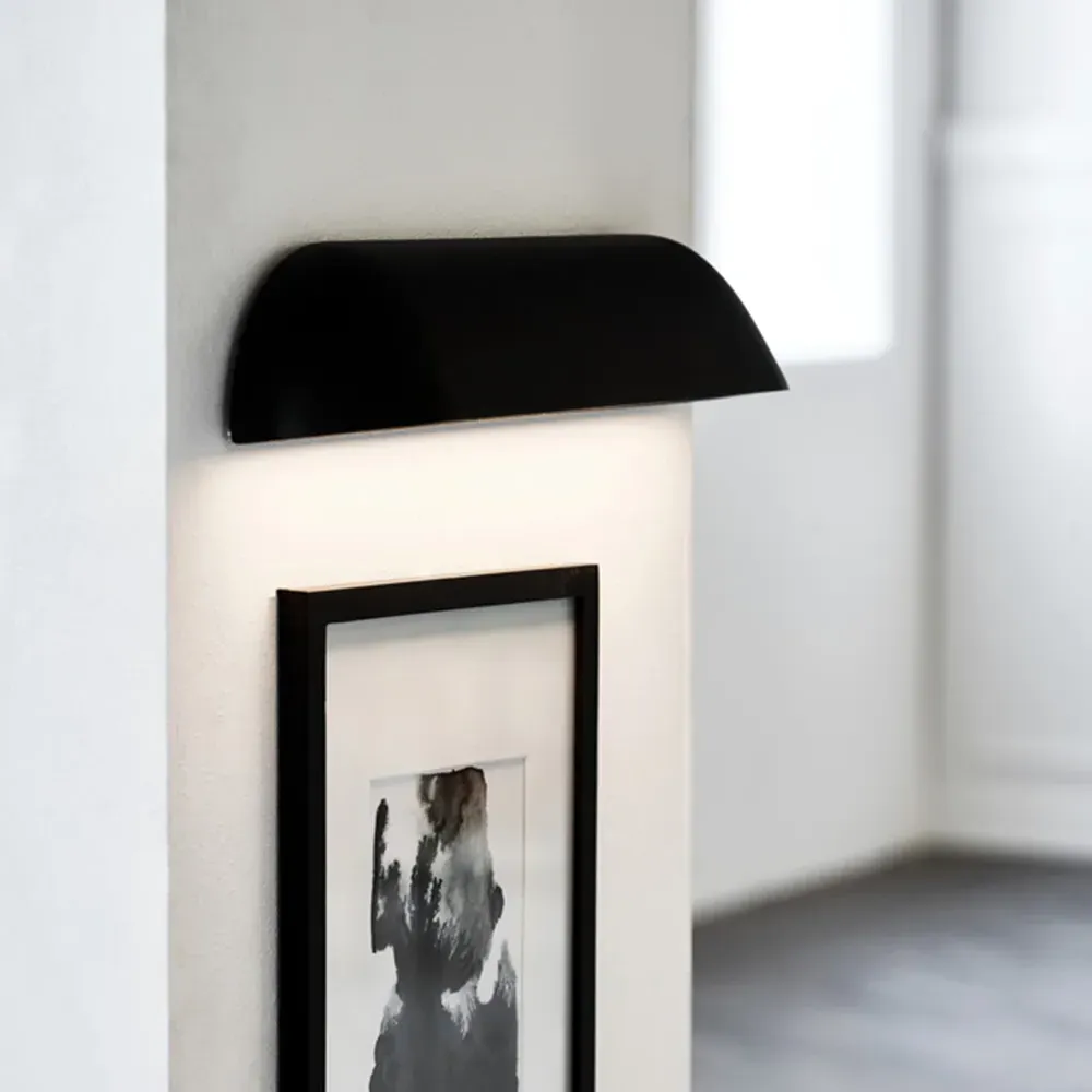 Front 26 Wall Light - Black, Cast Aluminium