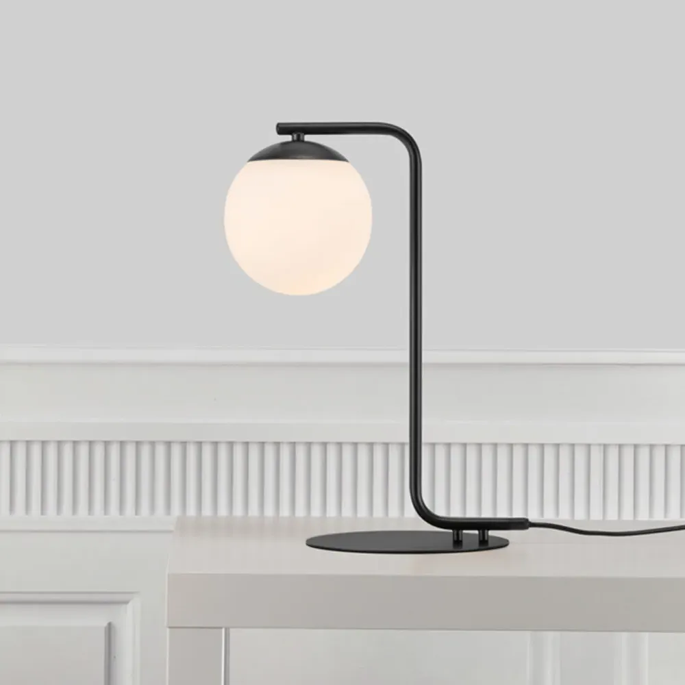 Grant Table Lamp - Black, Glass