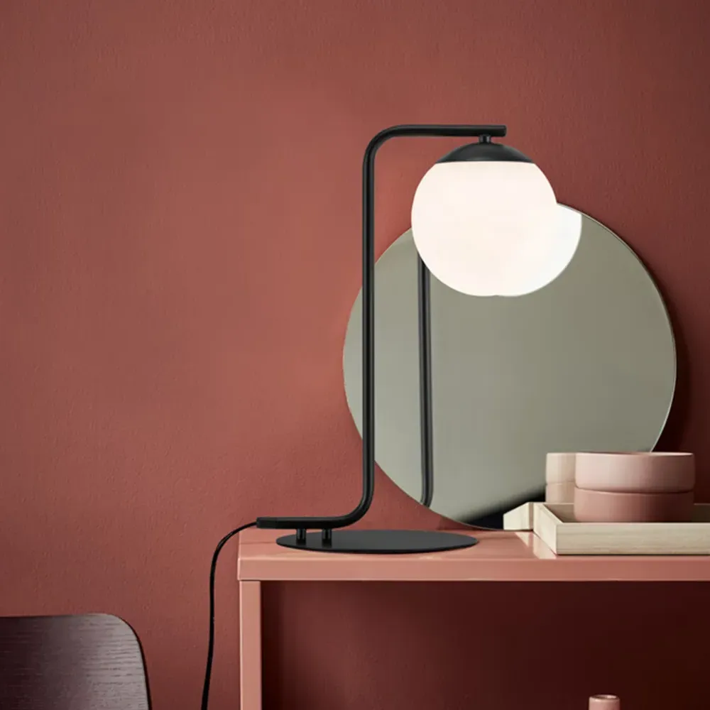 Grant Table Lamp - Black, Glass