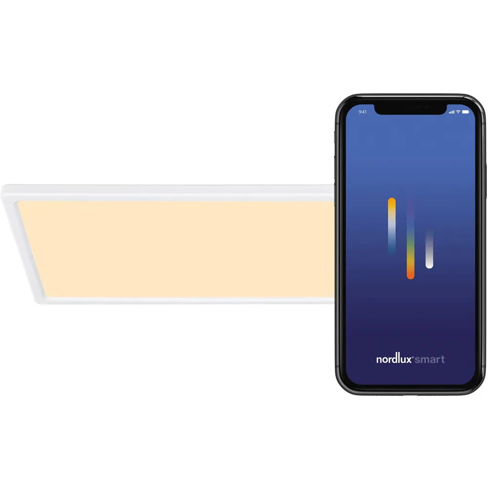 Harlow Smart Rectangular Ceiling Light - White