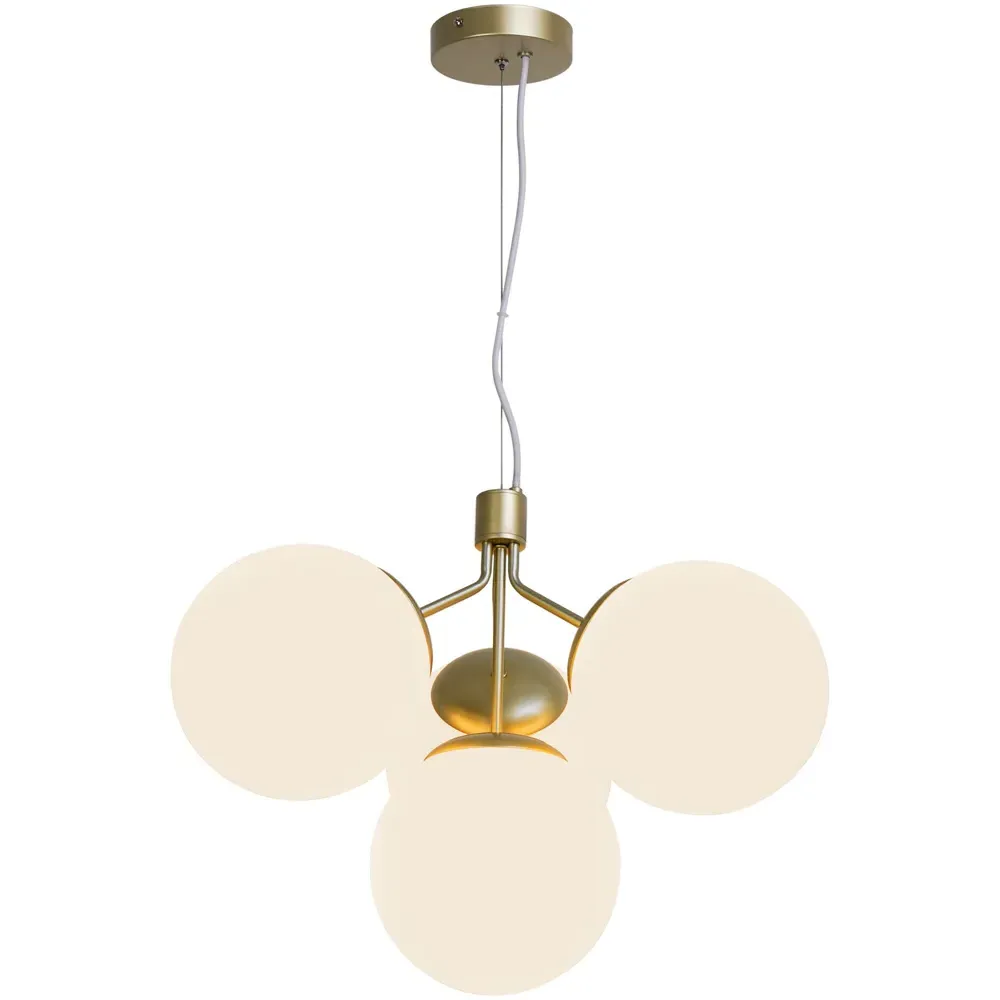 Ivona 4 Spot Pendant Light - Gold, Brass