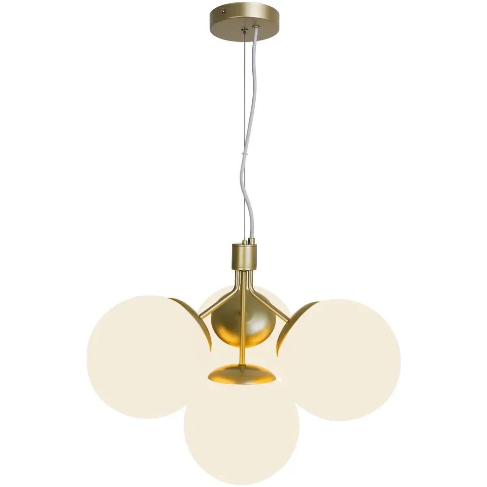 Ivona 4 Spot Pendant Light - Gold, Brass