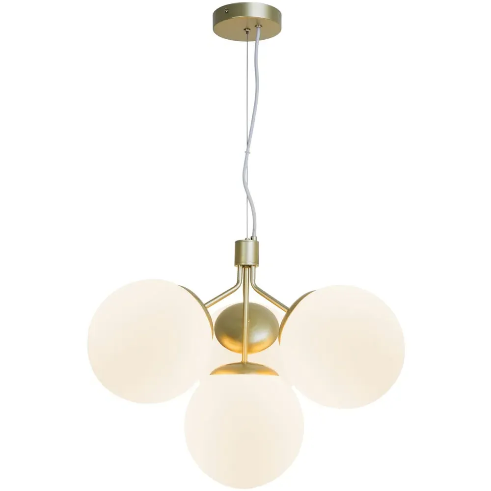 Ivona 4 Spot Pendant Light - Gold, Brass