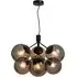Ivona 6 Spot Pendant Light - Black, Steel