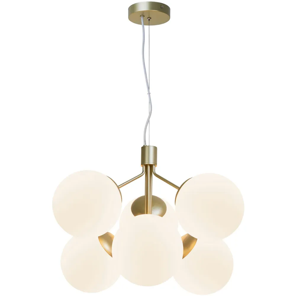 Ivona 6 Spot Pendant Light - Gold, Brass
