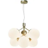 Ivona 6 Spot Pendant Light - Gold, Brass