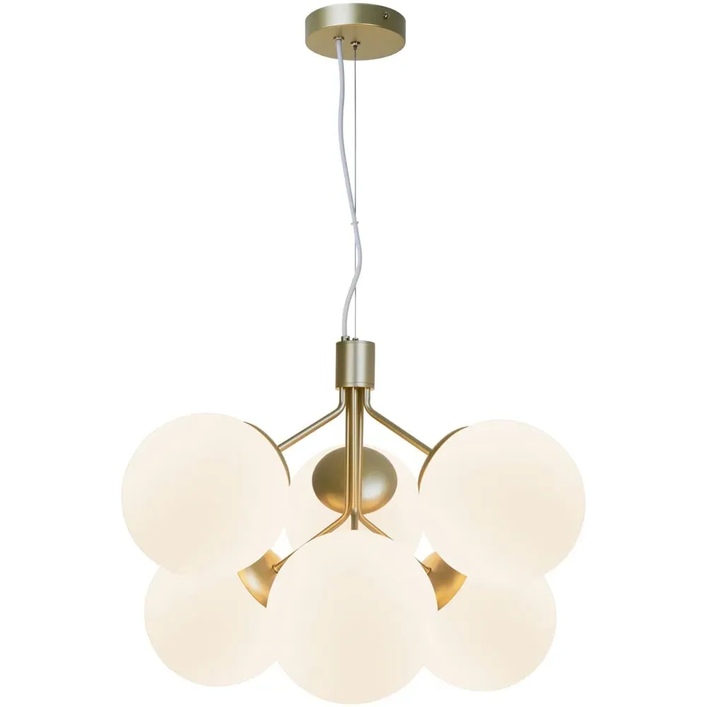 Ivona 6 Spot Pendant Light - Gold, Brass